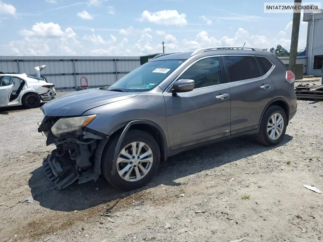 2014 Nissan Rogue S VIN: 5N1AT2MV6EC830478 Lot: 63189895