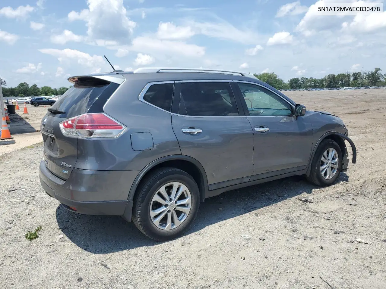 2014 Nissan Rogue S VIN: 5N1AT2MV6EC830478 Lot: 63189895