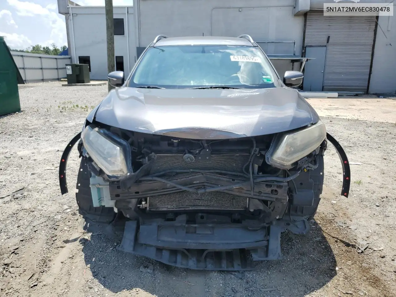 2014 Nissan Rogue S VIN: 5N1AT2MV6EC830478 Lot: 63189895