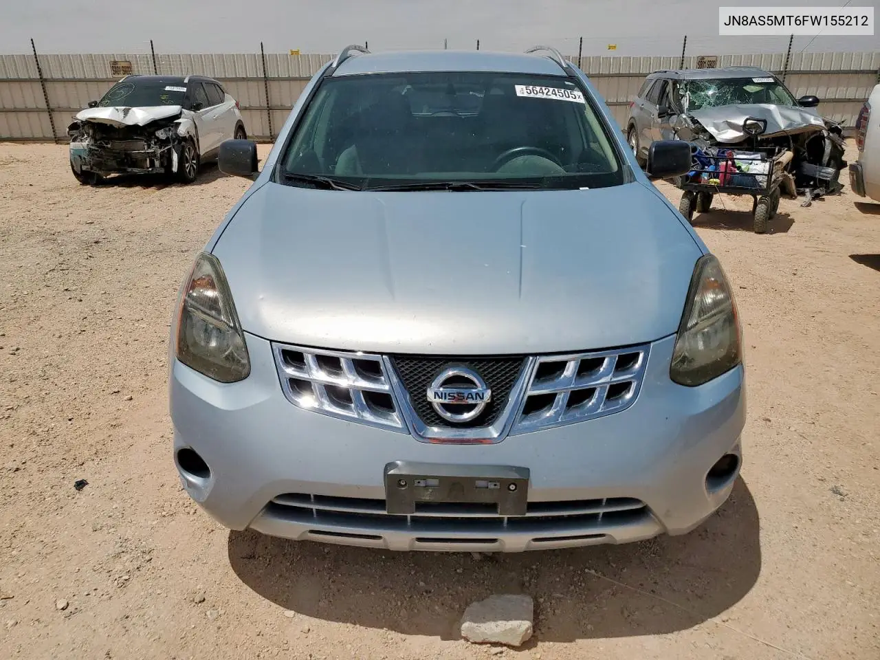 2015 Nissan Rogue Select S VIN: JN8AS5MT6FW155212 Lot: 56424505