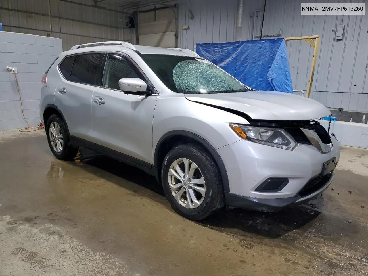 2015 Nissan Rogue S VIN: KNMAT2MV7FP513260 Lot: 56590705