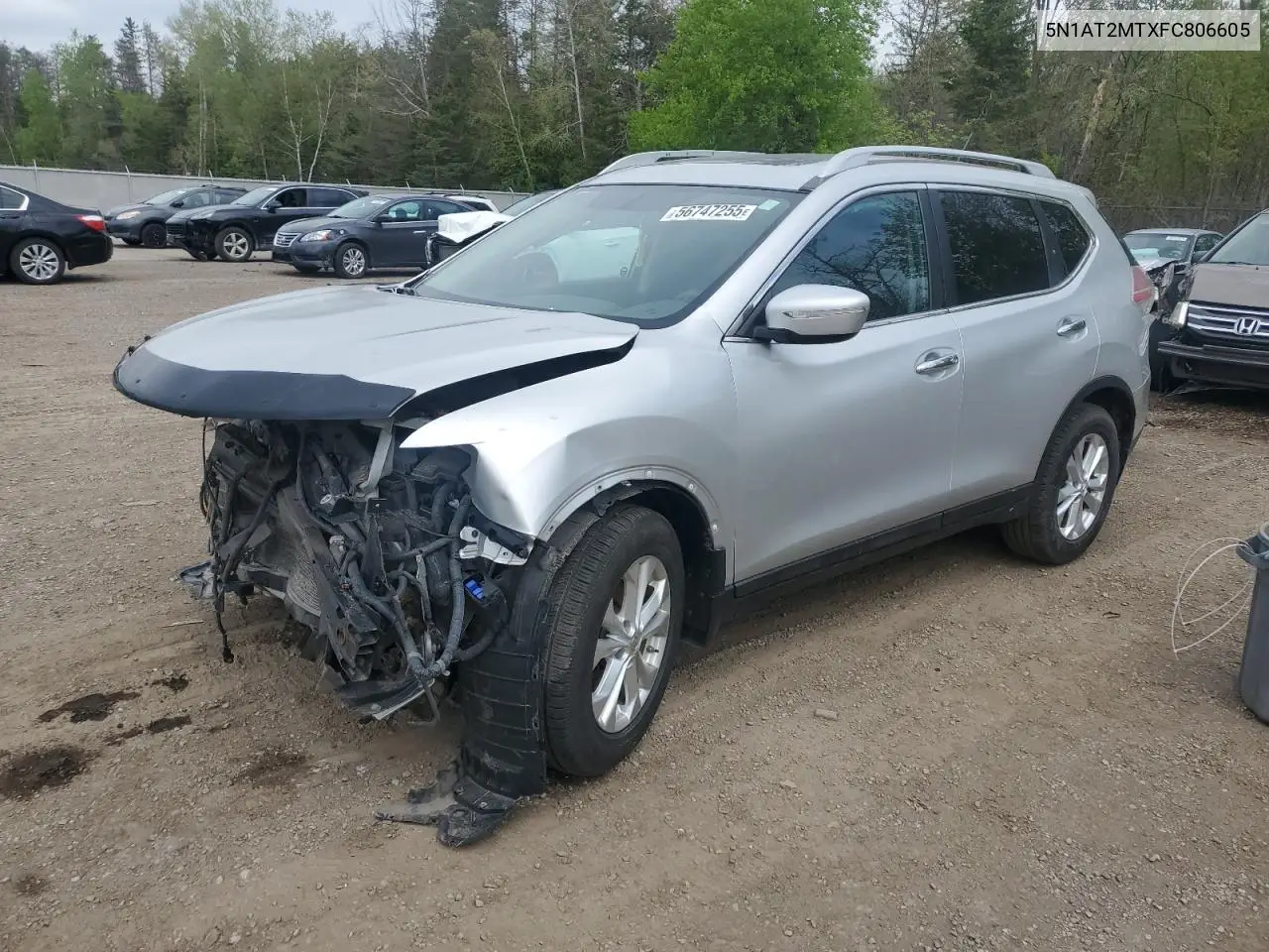 5n1at2mtxfc806605 5N1AT2MTXFC806605 2015 Nissan Rogue S