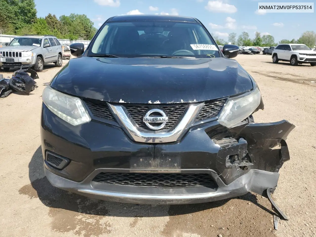 2015 Nissan Rogue S VIN: KNMAT2MV0FP537514 Lot: 56756855