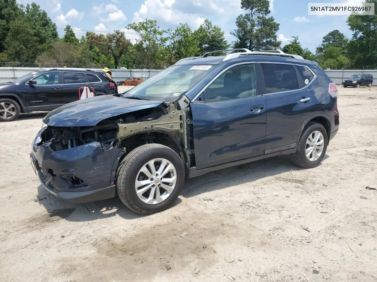 2015 Nissan Rogue S VIN: 5N1AT2MV1FC926987 Lot: 62581645