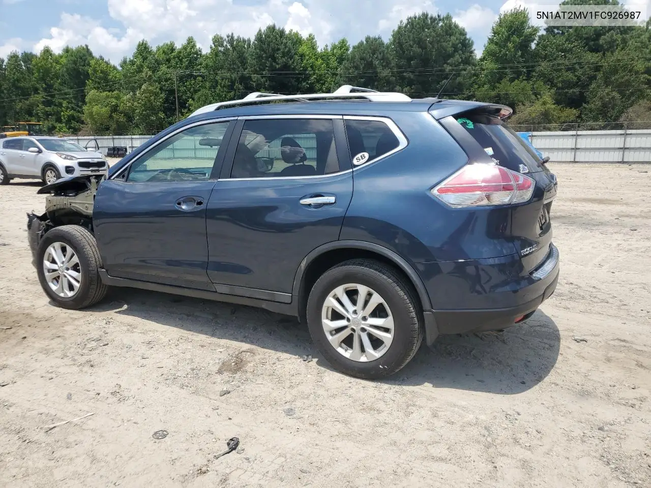 2015 Nissan Rogue S VIN: 5N1AT2MV1FC926987 Lot: 62581645