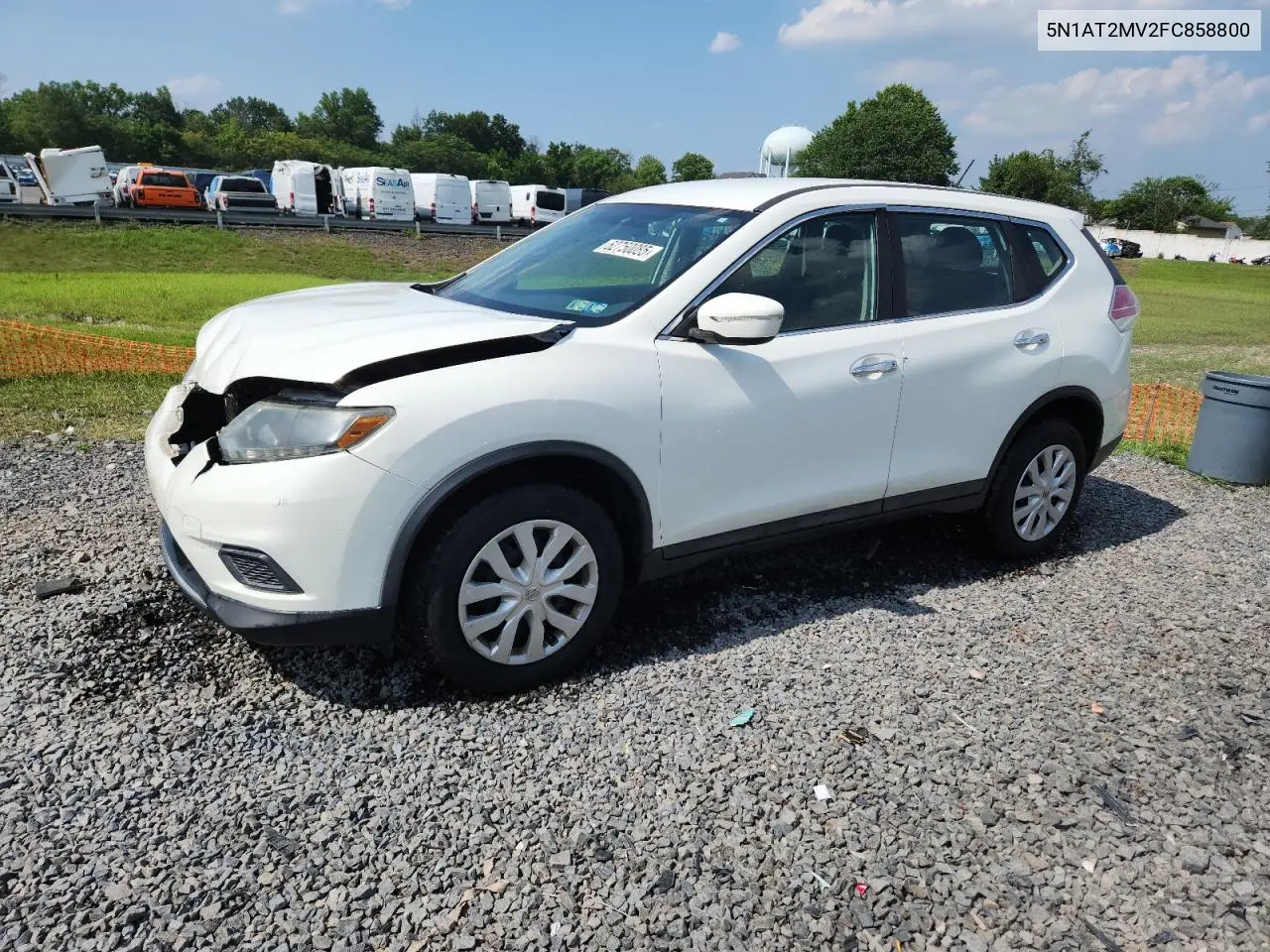 2015 Nissan Rogue S VIN: 5N1AT2MV2FC858800 Lot: 62750085