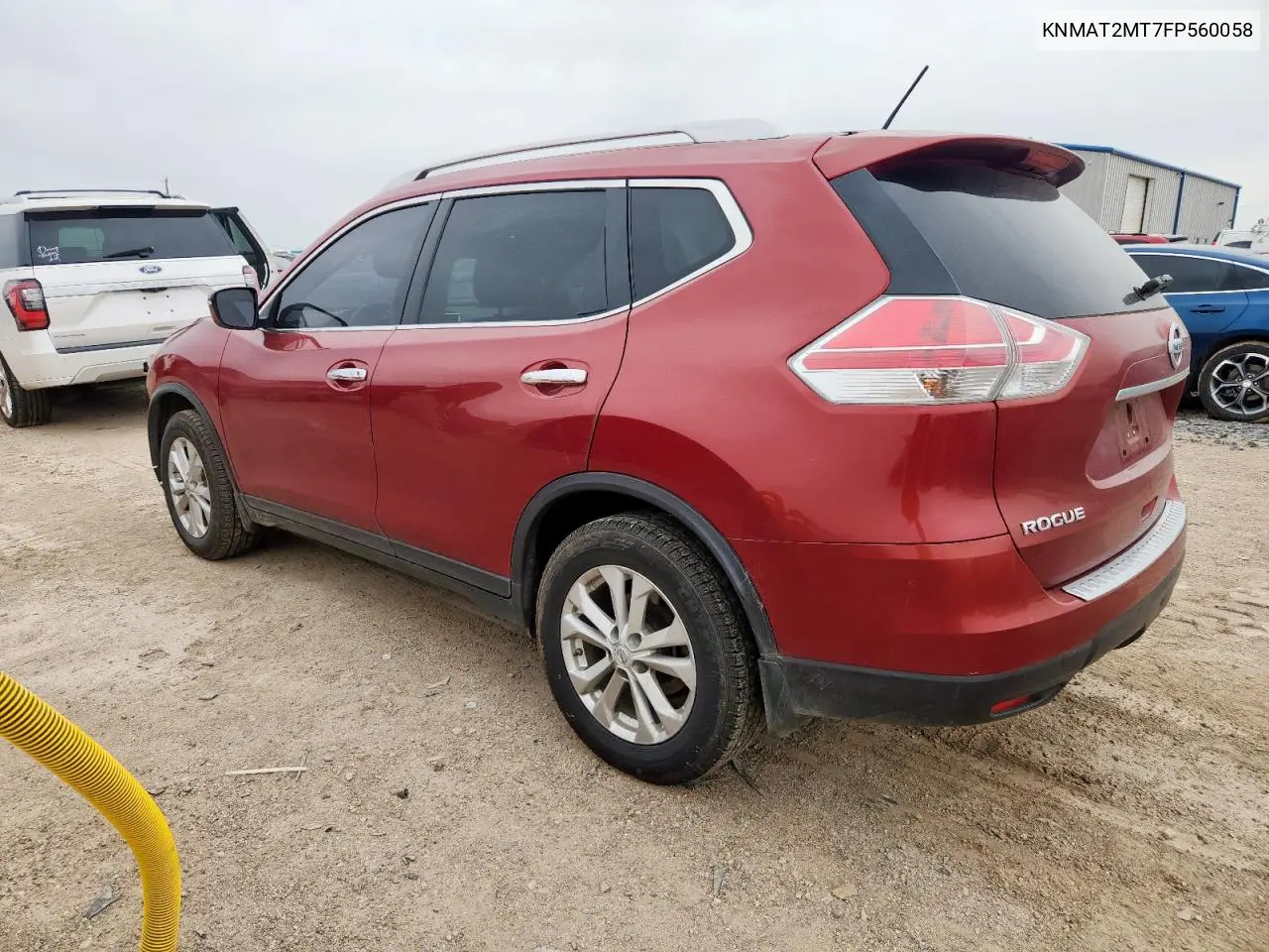 2015 Nissan Rogue S VIN: KNMAT2MT7FP560058 Lot: 62865235