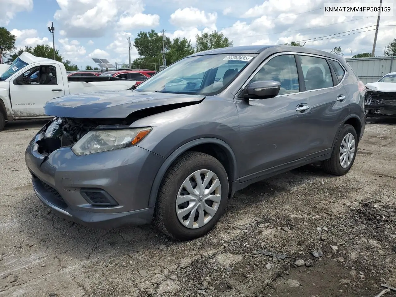 2015 Nissan Rogue S VIN: KNMAT2MV4FP508159 Lot: 62955405
