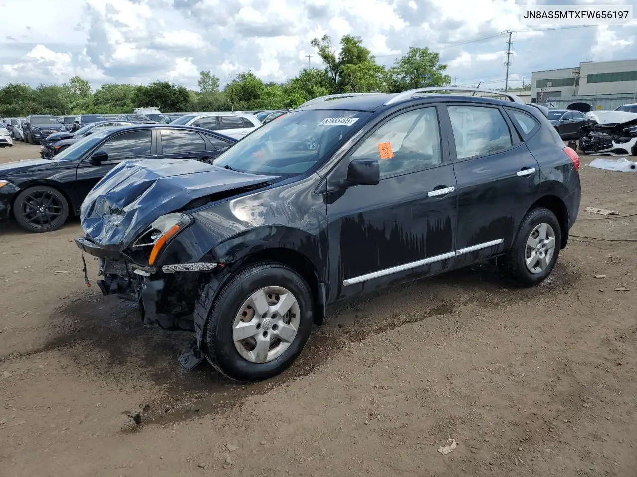2015 Nissan Rogue Select S VIN: JN8AS5MTXFW656197 Lot: 62986405