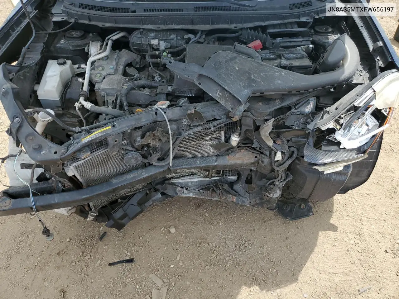 2015 Nissan Rogue Select S VIN: JN8AS5MTXFW656197 Lot: 62986405