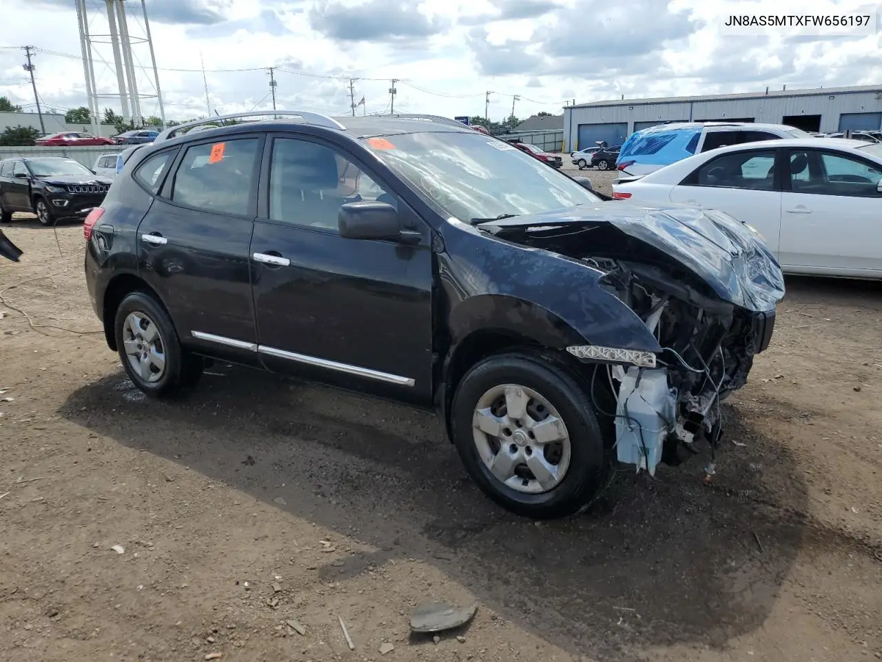 2015 Nissan Rogue Select S VIN: JN8AS5MTXFW656197 Lot: 62986405