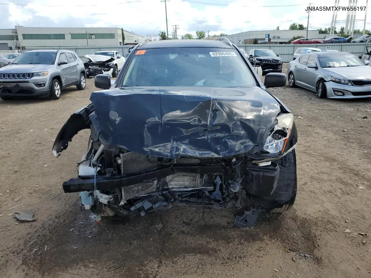 2015 Nissan Rogue Select S VIN: JN8AS5MTXFW656197 Lot: 62986405