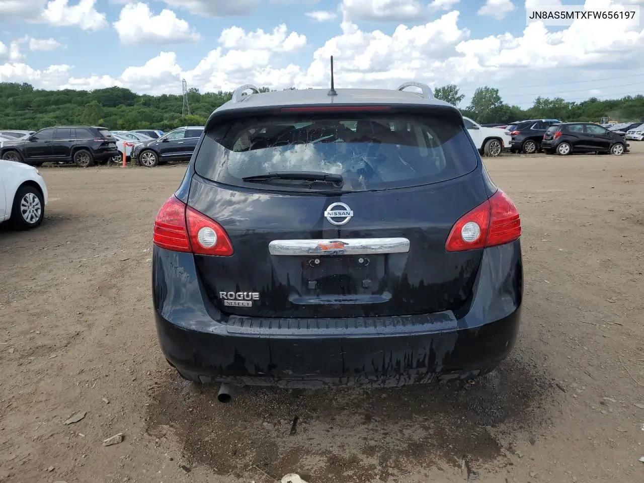 2015 Nissan Rogue Select S VIN: JN8AS5MTXFW656197 Lot: 62986405