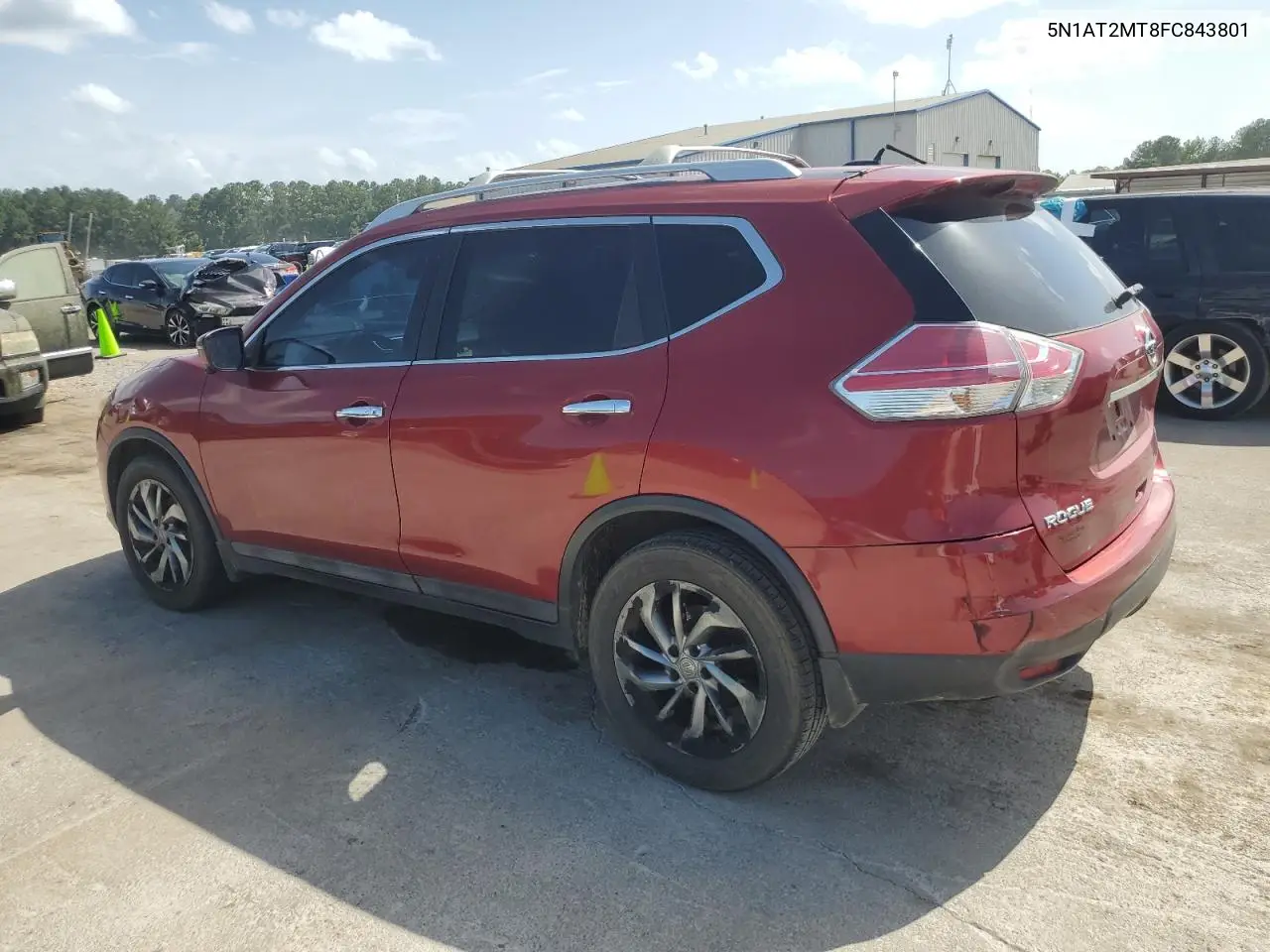 2015 Nissan Rogue S VIN: 5N1AT2MT8FC843801 Lot: 63002605