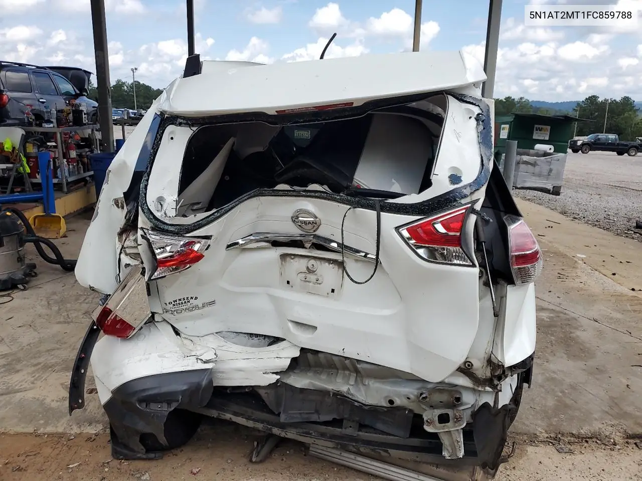 2015 Nissan Rogue S VIN: 5N1AT2MT1FC859788 Lot: 63162825