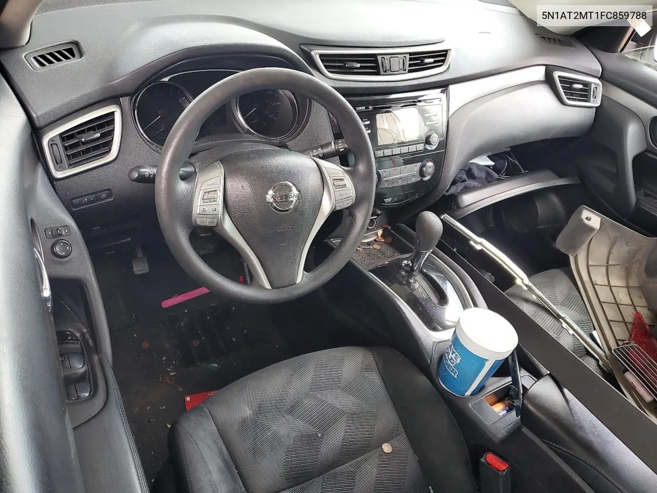 2015 Nissan Rogue S VIN: 5N1AT2MT1FC859788 Lot: 63162825