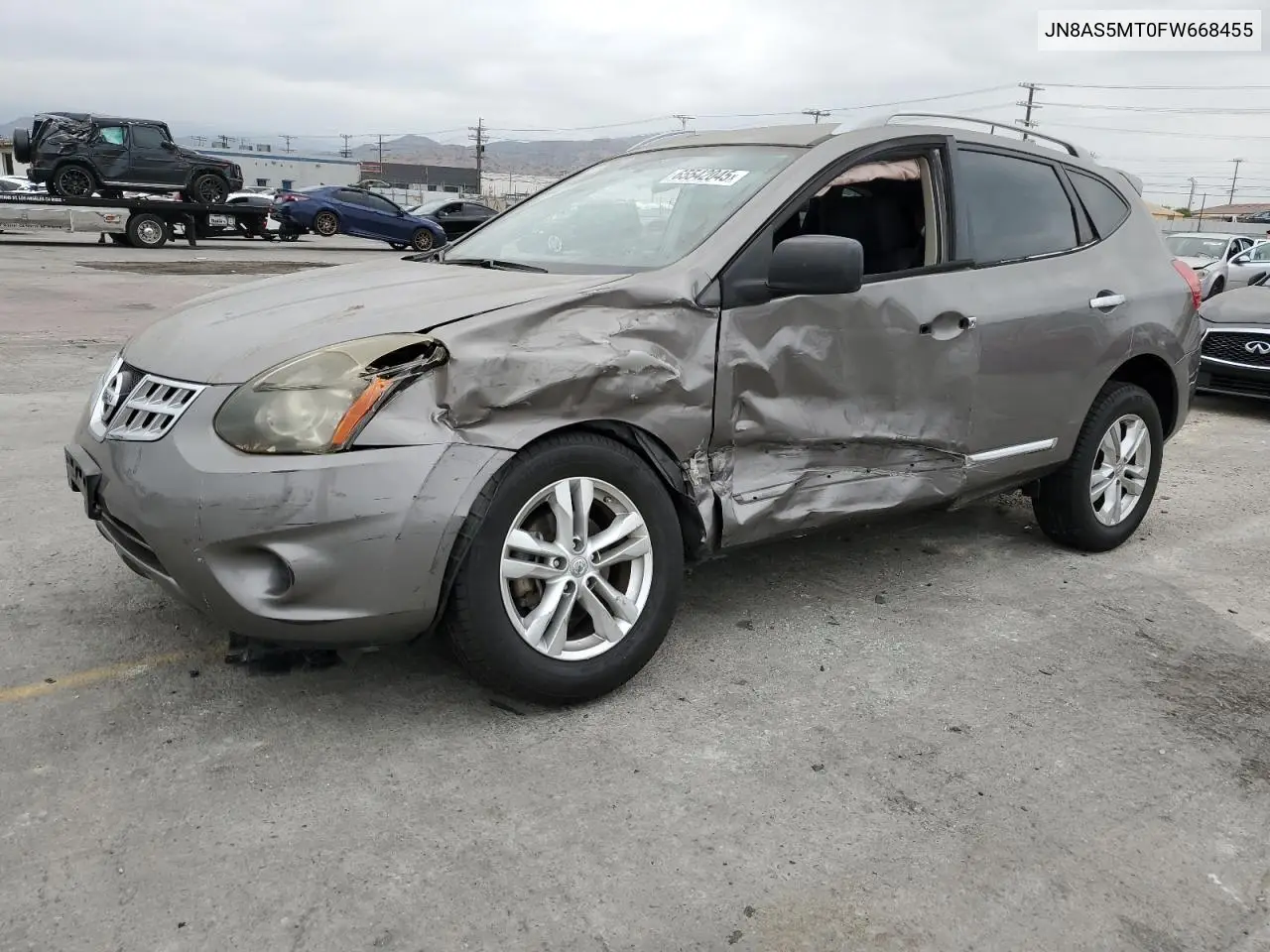 2015 Nissan Rogue Select S VIN: JN8AS5MT0FW668455 Lot: 65542045