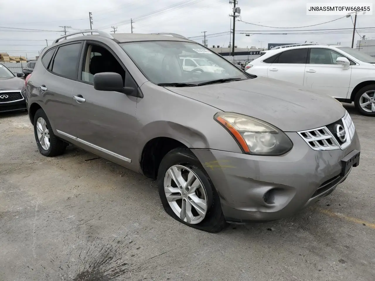 2015 Nissan Rogue Select S VIN: JN8AS5MT0FW668455 Lot: 65542045
