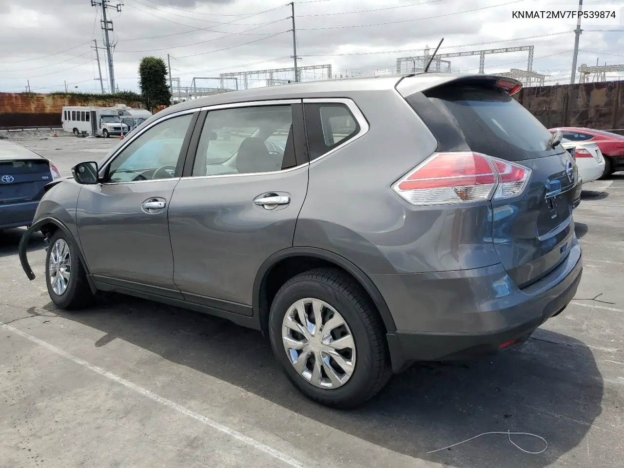 2015 Nissan Rogue S VIN: KNMAT2MV7FP539874 Lot: 66021405
