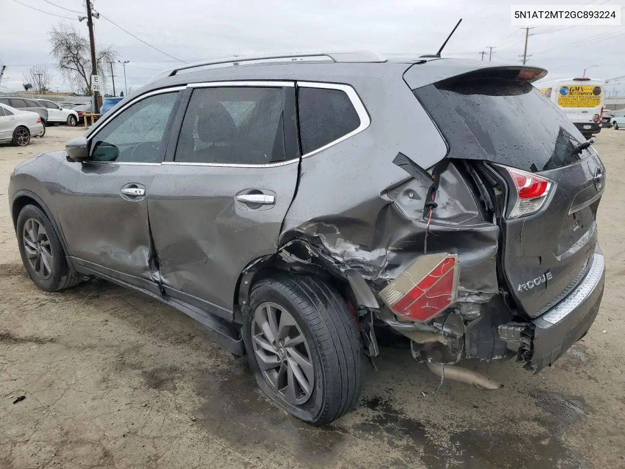 2016 Nissan Rogue S VIN: 5N1AT2MT2GC893224 Lot: 53754645