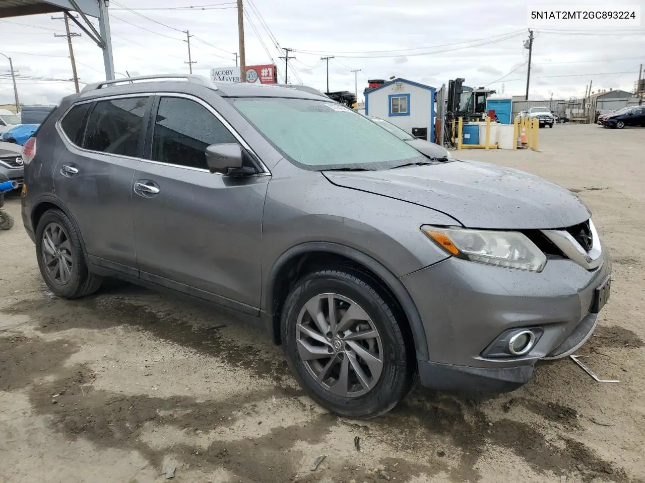 2016 Nissan Rogue S VIN: 5N1AT2MT2GC893224 Lot: 53754645