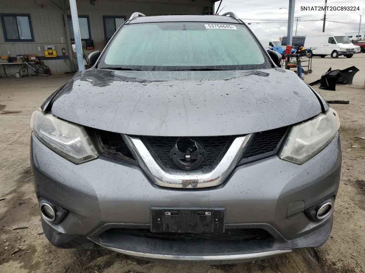 2016 Nissan Rogue S VIN: 5N1AT2MT2GC893224 Lot: 53754645