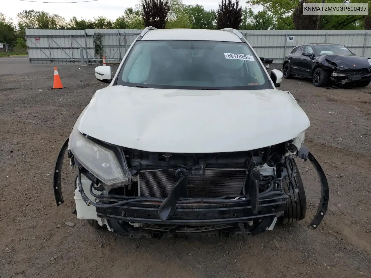 2016 Nissan Rogue S VIN: KNMAT2MV0GP600497 Lot: 56478555