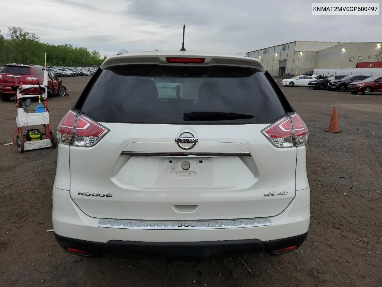 2016 Nissan Rogue S VIN: KNMAT2MV0GP600497 Lot: 56478555