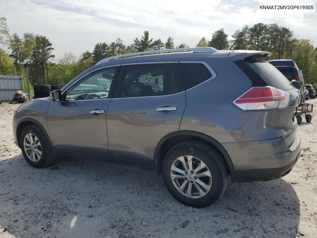 2016 Nissan Rogue S VIN: KNMAT2MV2GP619505 Lot: 56727715