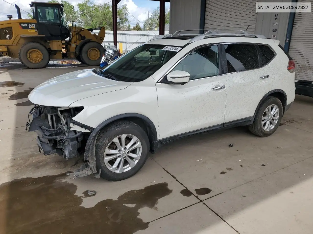 2016 Nissan Rogue S VIN: 5N1AT2MV6GC897827 Lot: 56735345