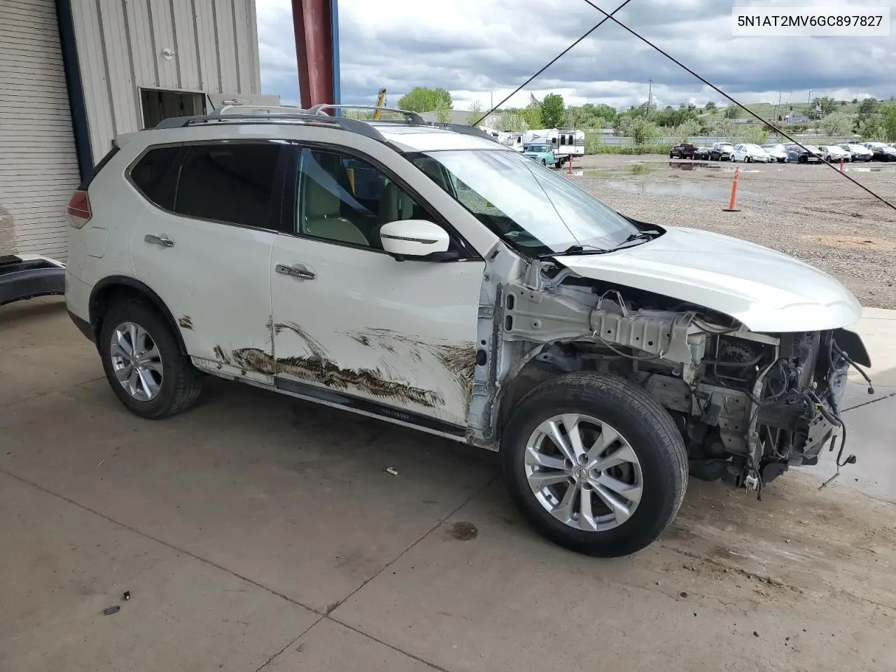 2016 Nissan Rogue S VIN: 5N1AT2MV6GC897827 Lot: 56735345