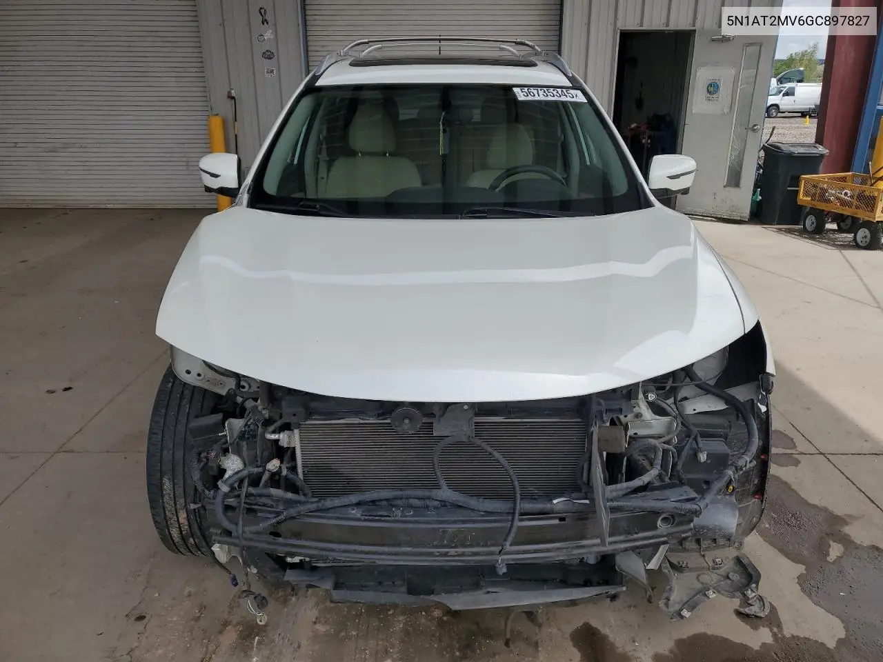 2016 Nissan Rogue S VIN: 5N1AT2MV6GC897827 Lot: 56735345