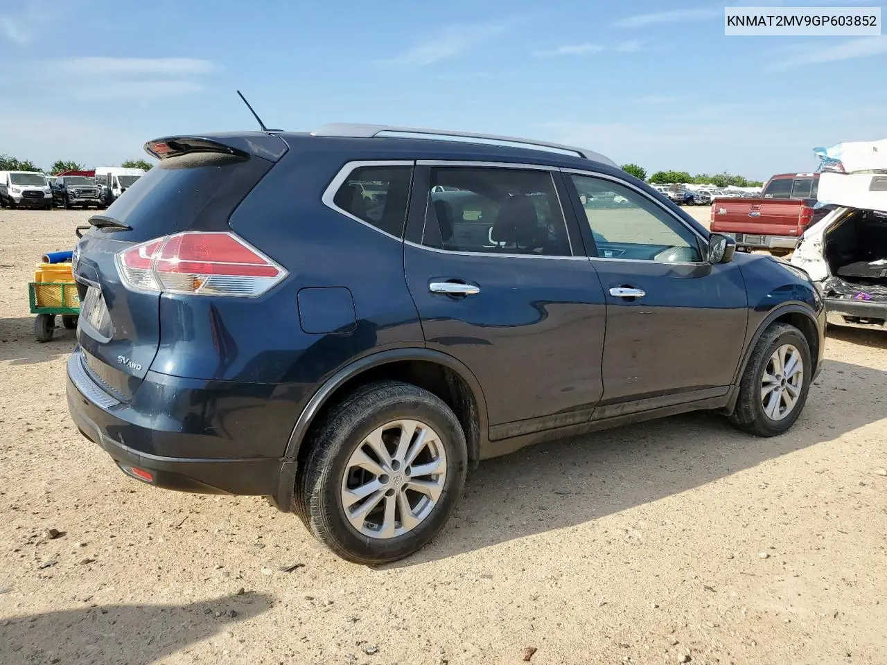 2016 Nissan Rogue S VIN: KNMAT2MV9GP603852 Lot: 56788915