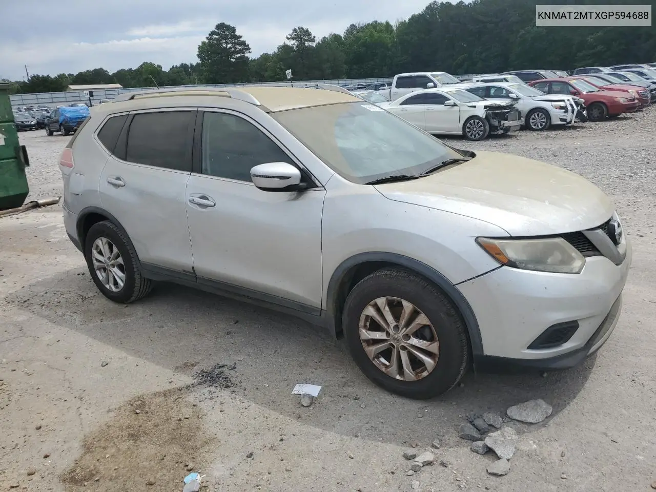 2016 Nissan Rogue S VIN: KNMAT2MTXGP594688 Lot: 56801035