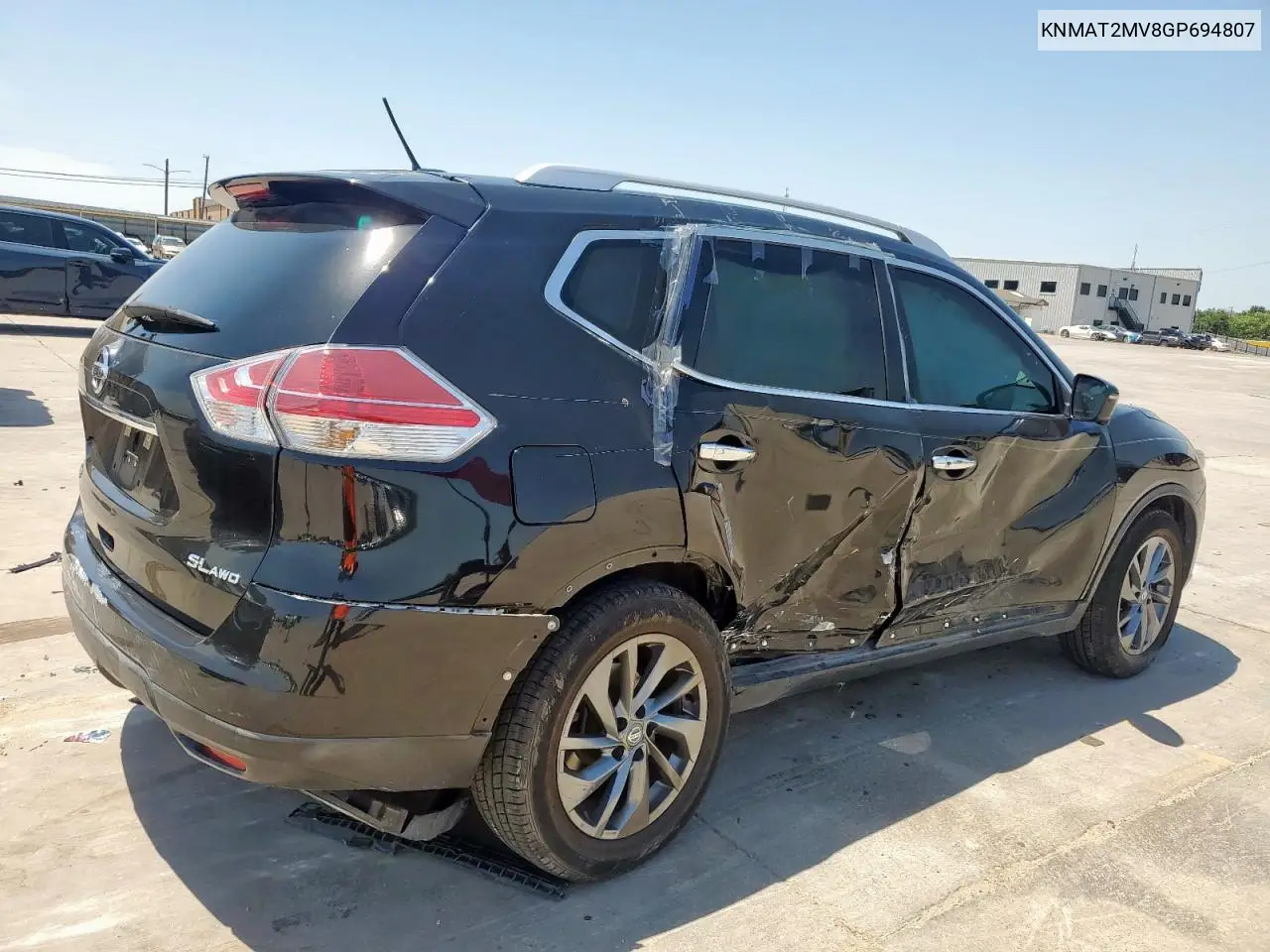 2016 Nissan Rogue S VIN: KNMAT2MV8GP694807 Lot: 56947725