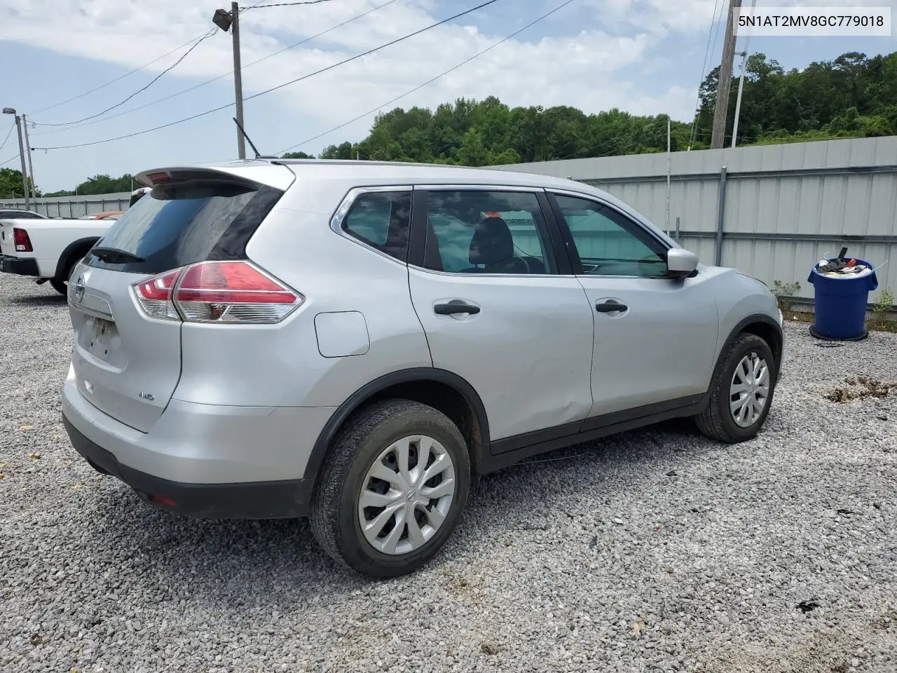 2016 Nissan Rogue S VIN: 5N1AT2MV8GC779018 Lot: 57069415