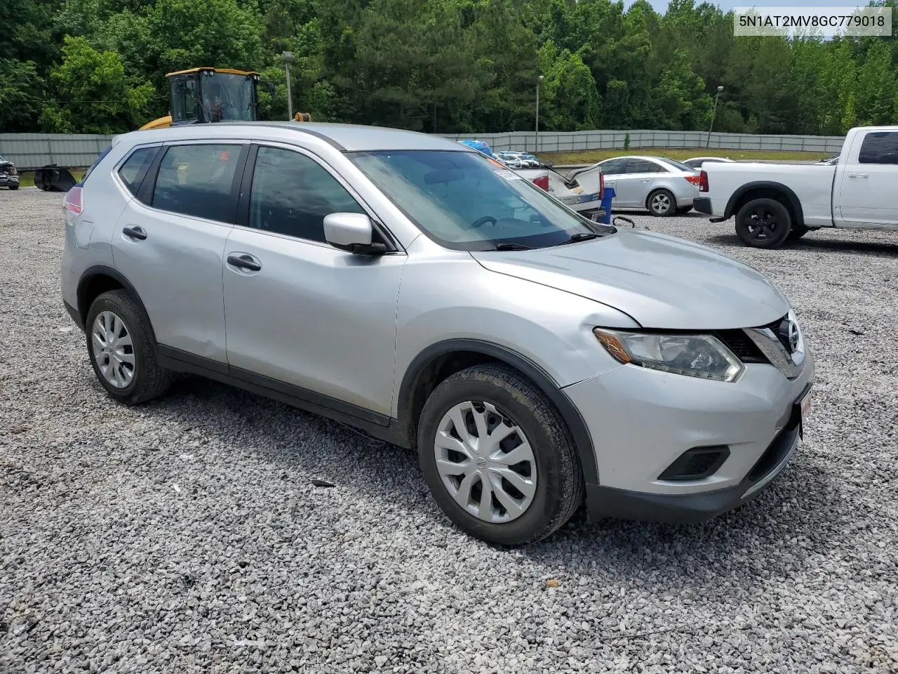 2016 Nissan Rogue S VIN: 5N1AT2MV8GC779018 Lot: 57069415