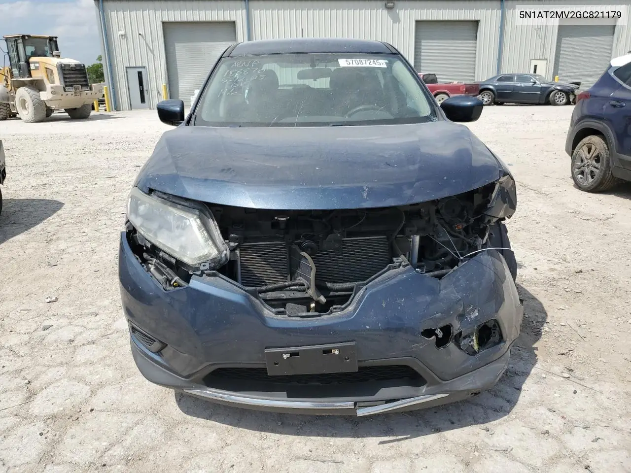 2016 Nissan Rogue S VIN: 5N1AT2MV2GC821179 Lot: 57087245