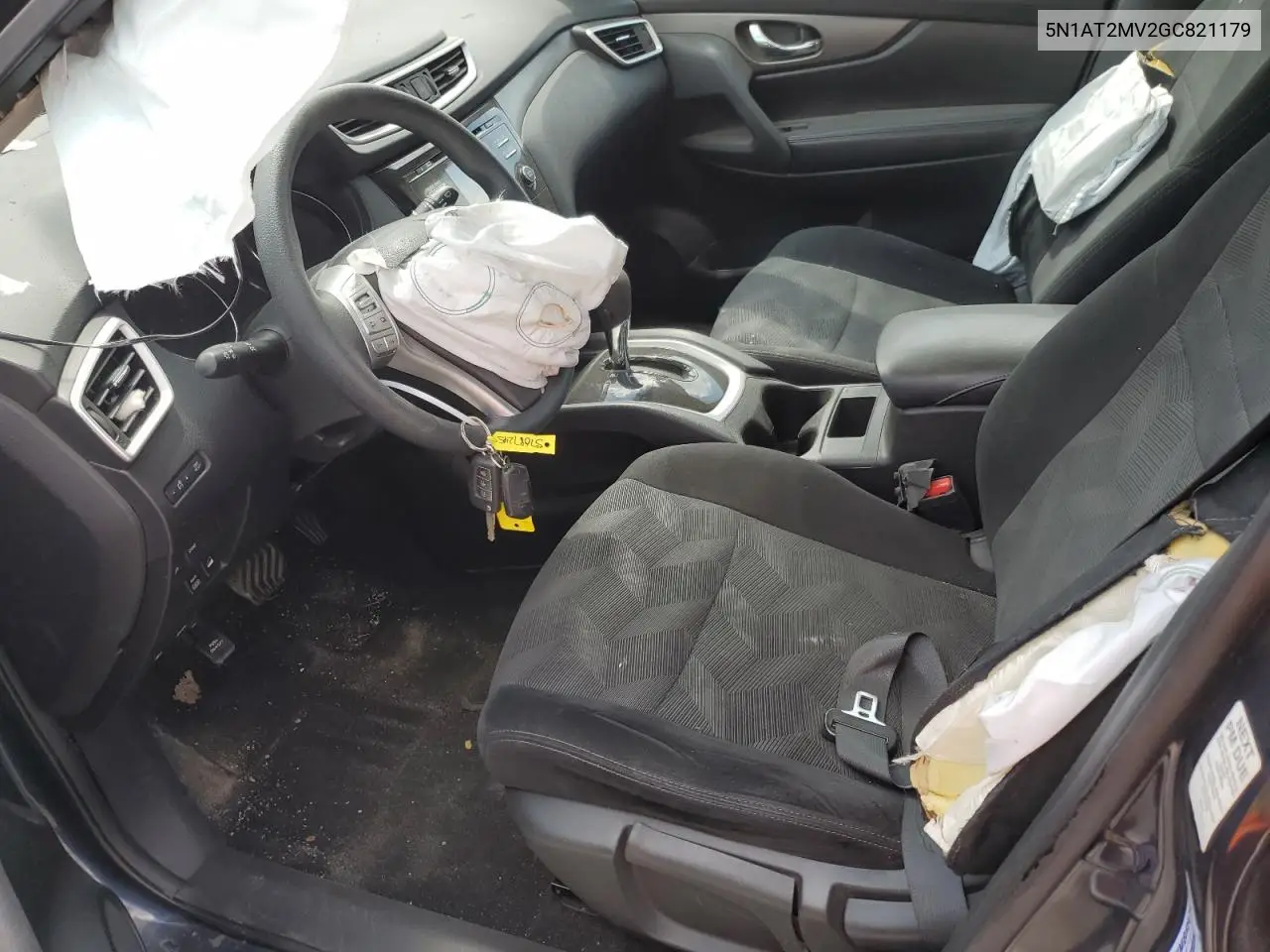 2016 Nissan Rogue S VIN: 5N1AT2MV2GC821179 Lot: 57087245