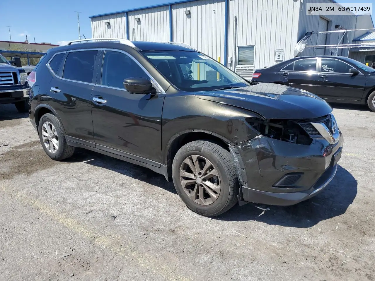 2016 Nissan Rogue S VIN: JN8AT2MT6GW017439 Lot: 57098505