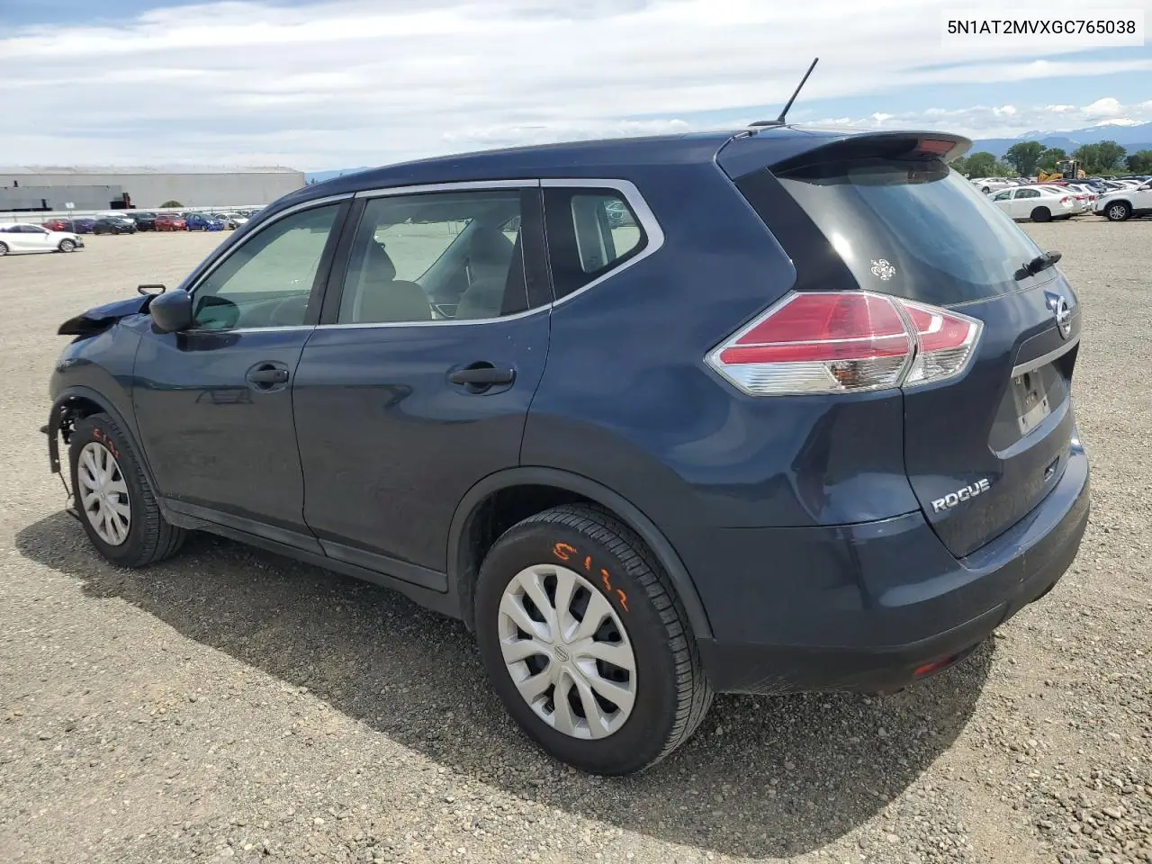 2016 Nissan Rogue S VIN: 5N1AT2MVXGC765038 Lot: 57159415