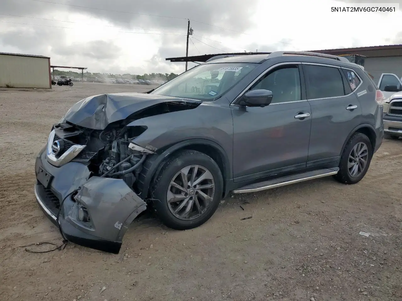 2016 Nissan Rogue S VIN: 5N1AT2MV6GC740461 Lot: 61878835