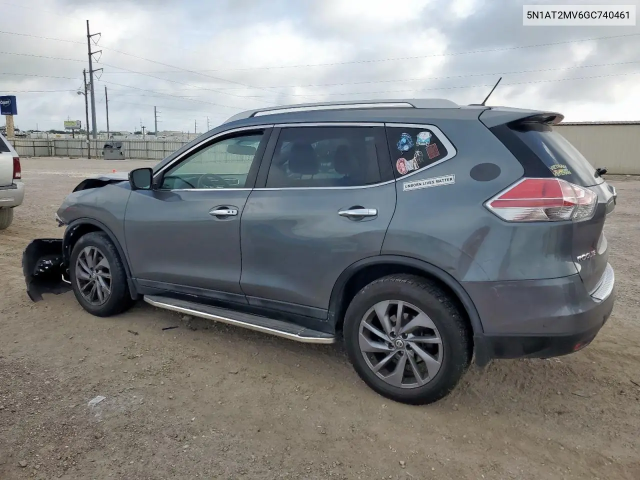 2016 Nissan Rogue S VIN: 5N1AT2MV6GC740461 Lot: 61878835