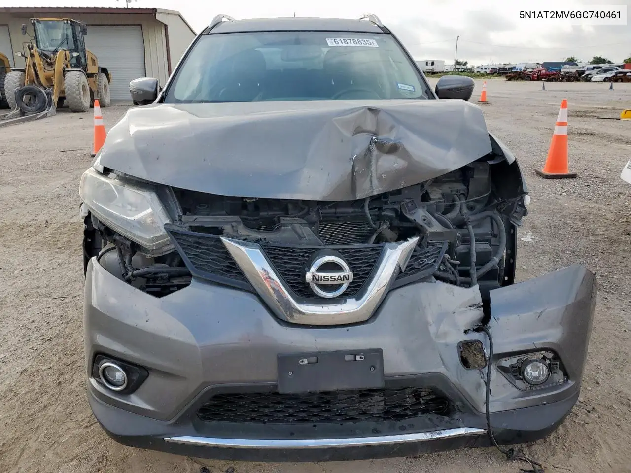 2016 Nissan Rogue S VIN: 5N1AT2MV6GC740461 Lot: 61878835