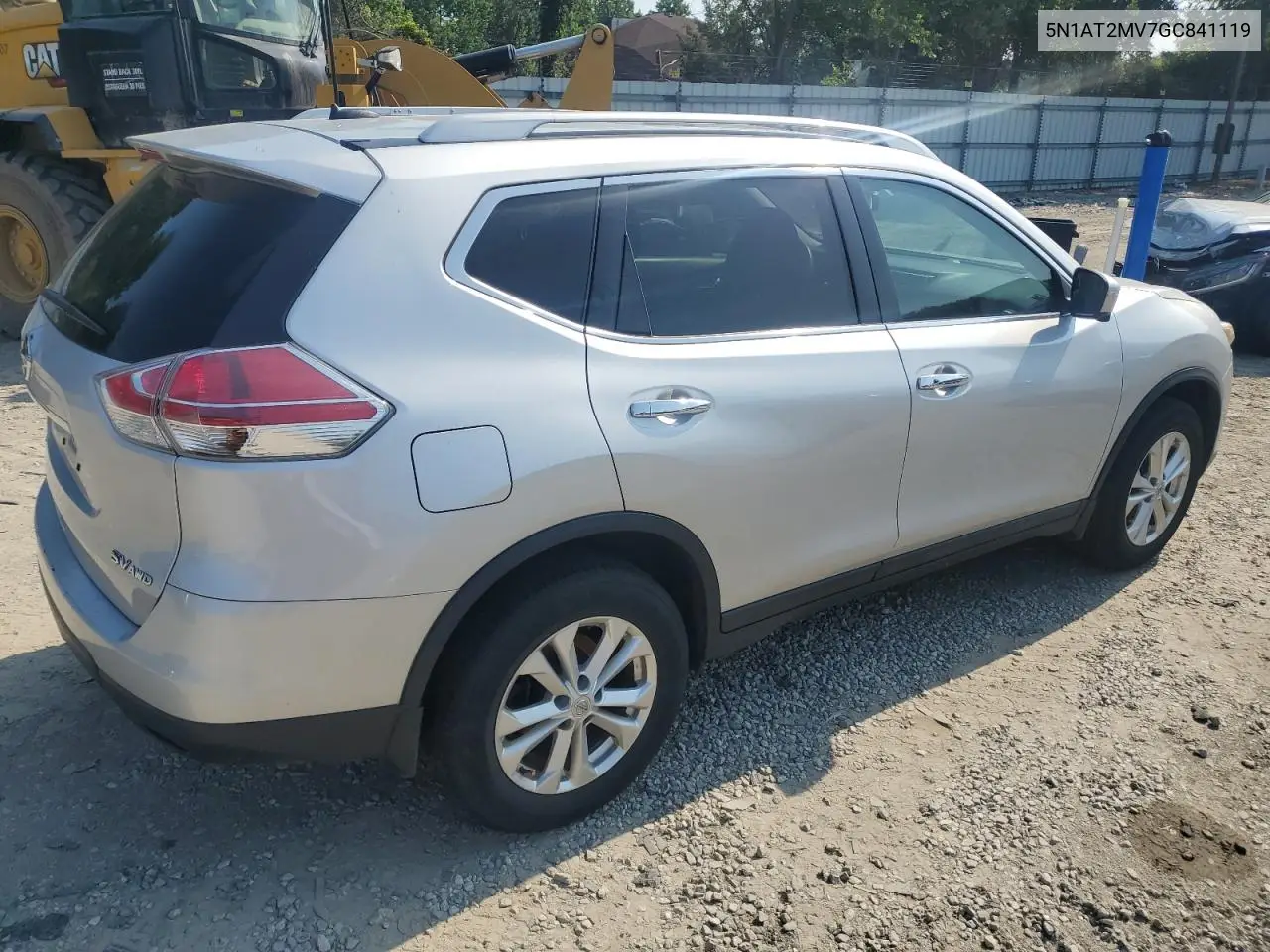 2016 Nissan Rogue S VIN: 5N1AT2MV7GC841119 Lot: 62417895
