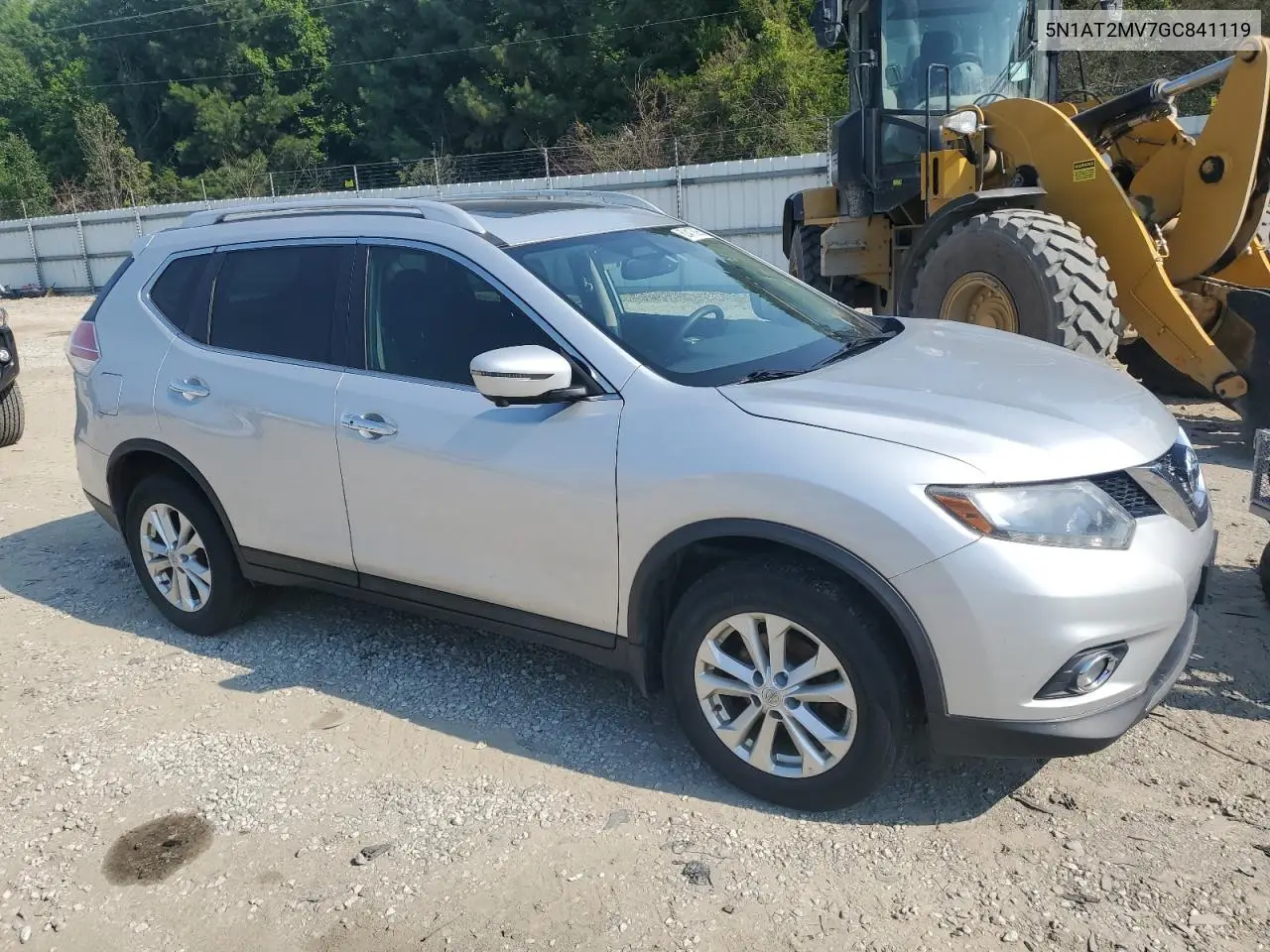 2016 Nissan Rogue S VIN: 5N1AT2MV7GC841119 Lot: 62417895