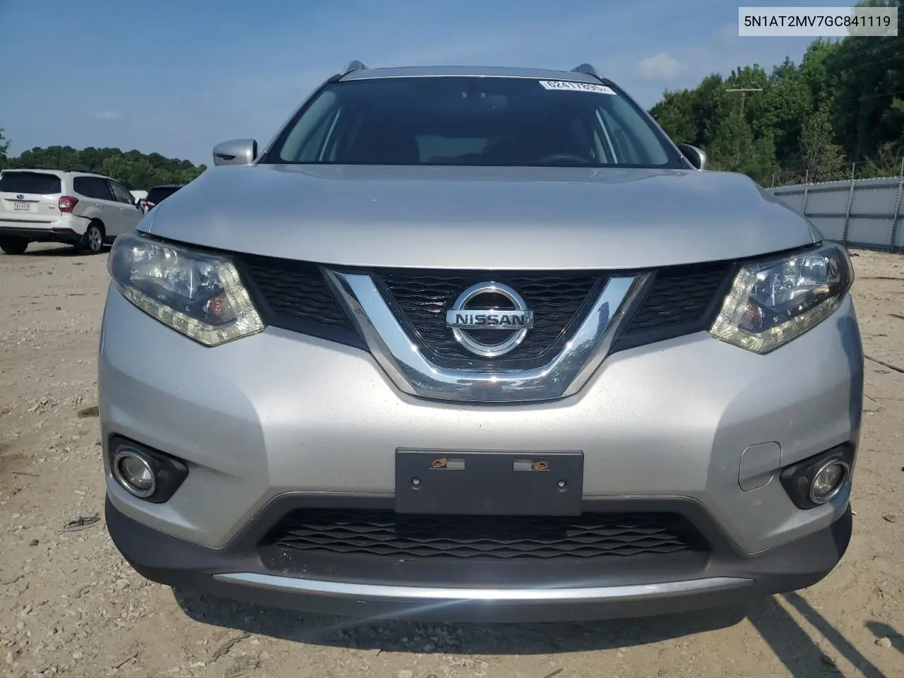 2016 Nissan Rogue S VIN: 5N1AT2MV7GC841119 Lot: 62417895