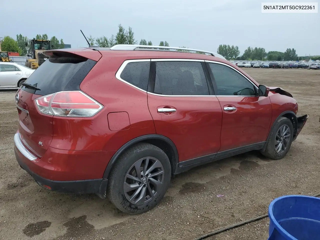2016 Nissan Rogue S VIN: 5N1AT2MT5GC922361 Lot: 62523895