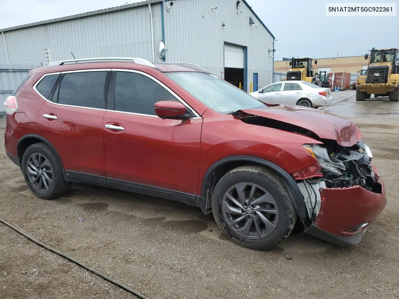 2016 Nissan Rogue S VIN: 5N1AT2MT5GC922361 Lot: 62523895