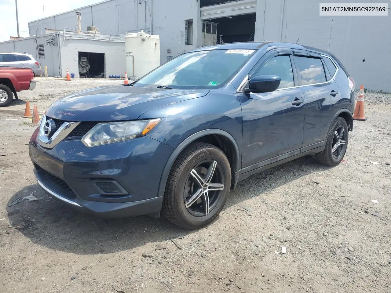 2016 Nissan Rogue S VIN: 5N1AT2MN5GC922569 Lot: 62638775